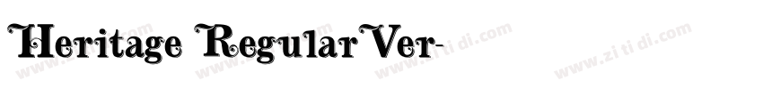 Heritage RegularVer字体转换